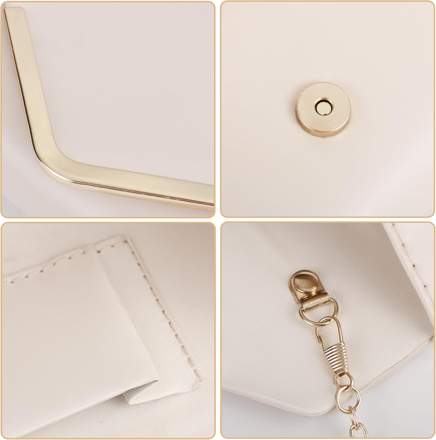 Larcenciel Clutch Purses for Women, Shiny Sequin Envelope Clutch Evening Bag with Chain, Fashion Sparkly Party Prom Purse - Image 6