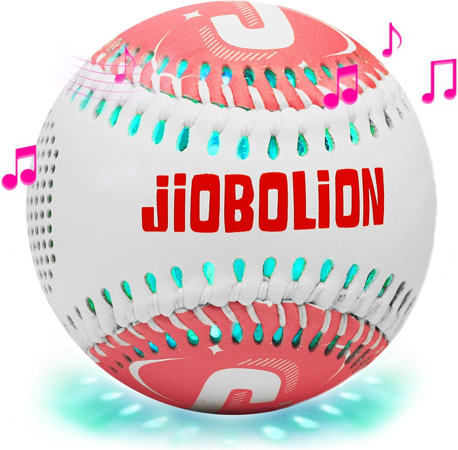 Glow Baseball Bluetooth Speaker，Portable Sports Gift for Fans, Waterproof Outdoor Speaker with Party Lights.