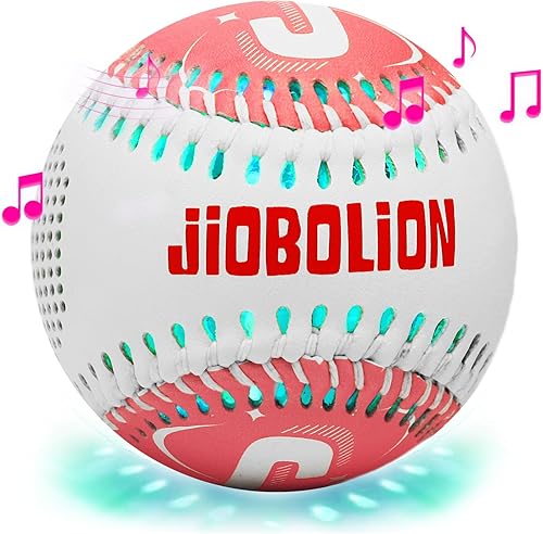 Vista 13 de Glow Baseball Bluetooth Speaker，Portable Sports Gift for Fans, Waterproof Outdoor Speaker with Party Lights. Rojo