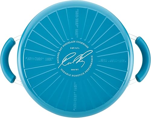 Miniatura 10 de Rachael Ray Get Cooking Juego de ollas y sartenes antiadherentes incluye sartén para hornear y herramientas de cocina 12 piezas turquesa