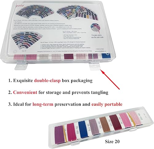Miniatura 157 de golo Hilo de ganchillo para tejer a mano tamaño 30 hilo de tatuaje Hibiscus color-166 166-Hibiscu,oro 160,202 Azul Mar,203 Aguacate,206 verde,208