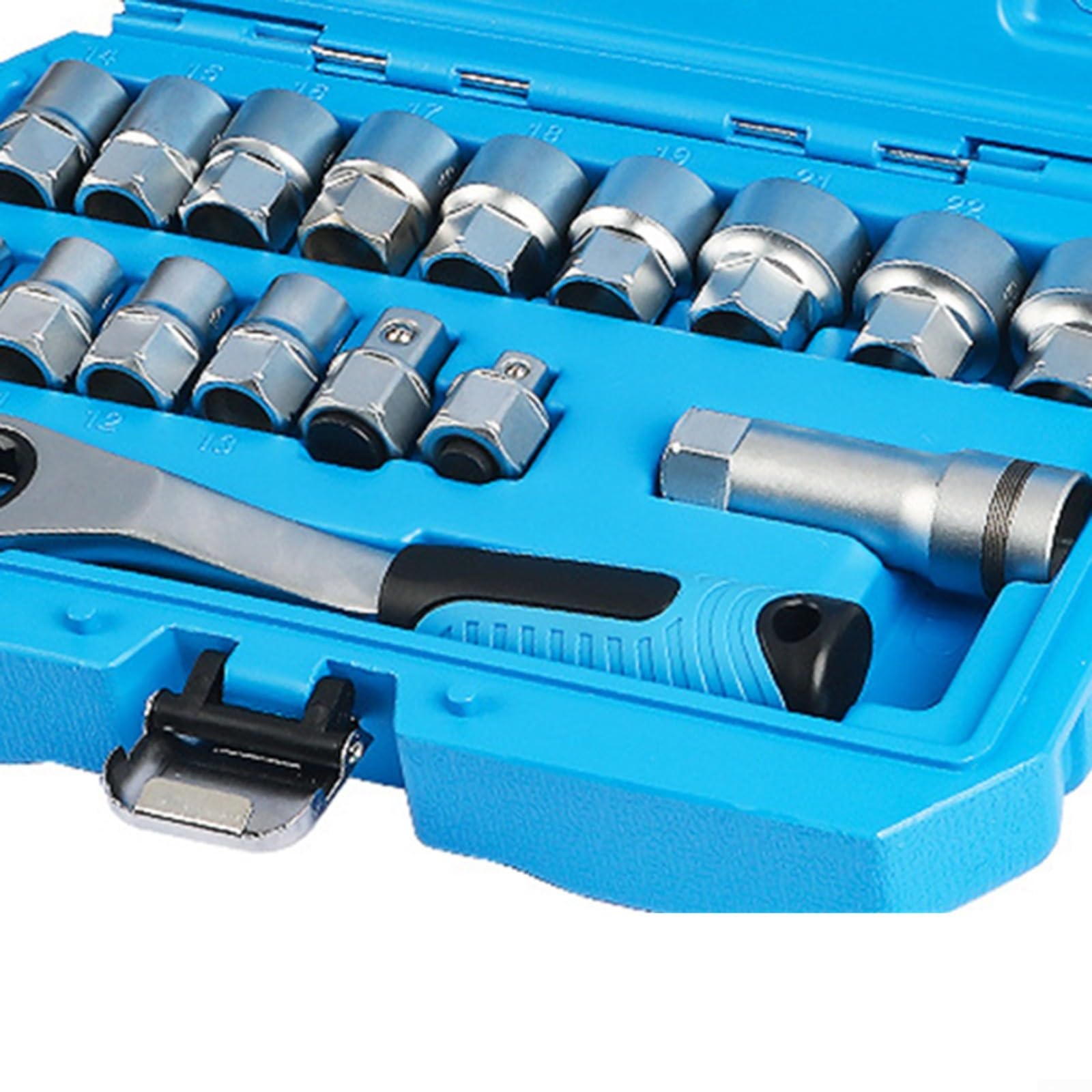 Zestaw dwustronnych kluczy grzechotkowych, 17 sztuk, 10-24 mm, puste adaptery do automatycznej naprawy, profesjonalny zestaw narzędzi mechanicznych do samochodowych i wszechstronnych narzędzi ręcznych