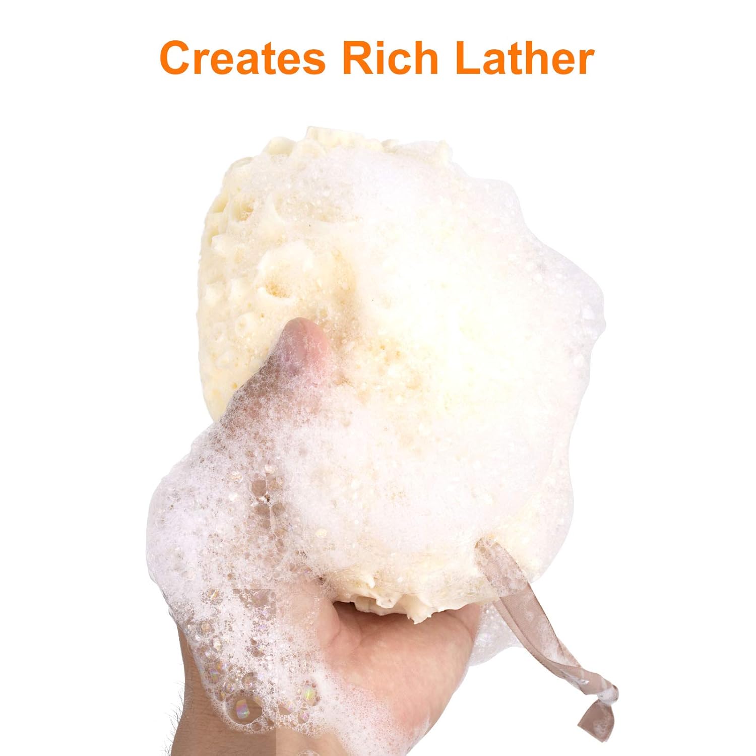 Bath Sponge, 4 Pcs Shower Sponge Loofah Body Scrubber, Shower Sponge Cleaning Loofahs Sponge, Body Sponge for Women Men Kid: Beauty