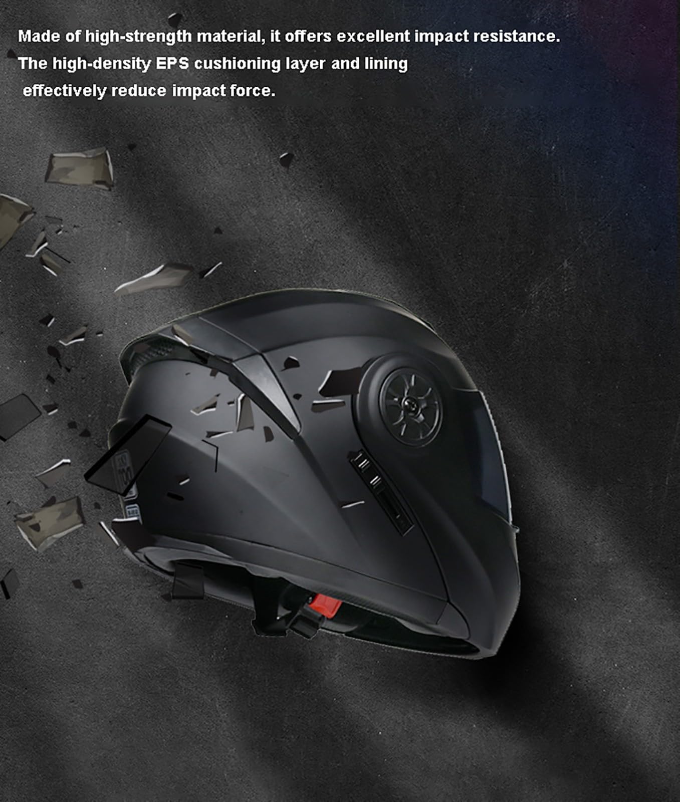 Cascos de moto modulares abatibles, casco integral homologado por la ECE, casco de scooter con visera doble, cascos de moto para hombre y mujer. 7,XL=61-62CM