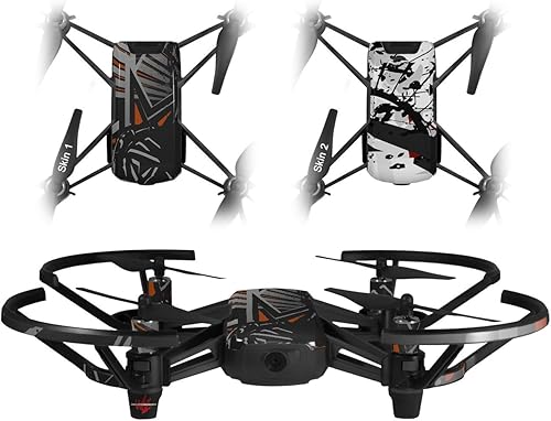 Skin Wrap 2 Pack para DJI Ryze Tello Drone baja 0023 naranja quemado Drone No Incluidas