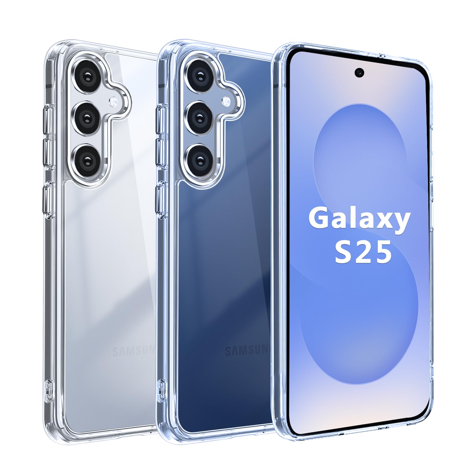 Amazon.co.jp: 【Blxnyt】Galaxy S25 ケース クリア MIL規格取得 衝撃