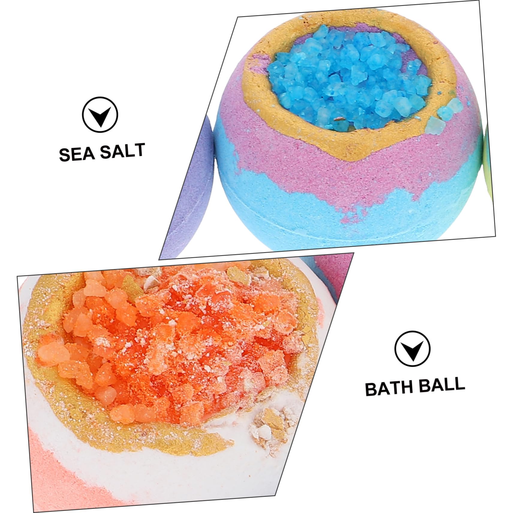FRCOLOR 4piezas Bolas De Baño Efervescentes De Baño Burbujas Para y Para Aromaterapia Para Spa y Relajación El Hogar