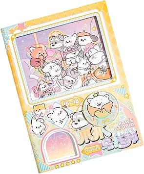 Cartoon Gachapon Themed Notebook 160 Pages Pocket Journal Writing Notepads for Daily Journaling Inspiration Aesthetic Travel Journal for Students