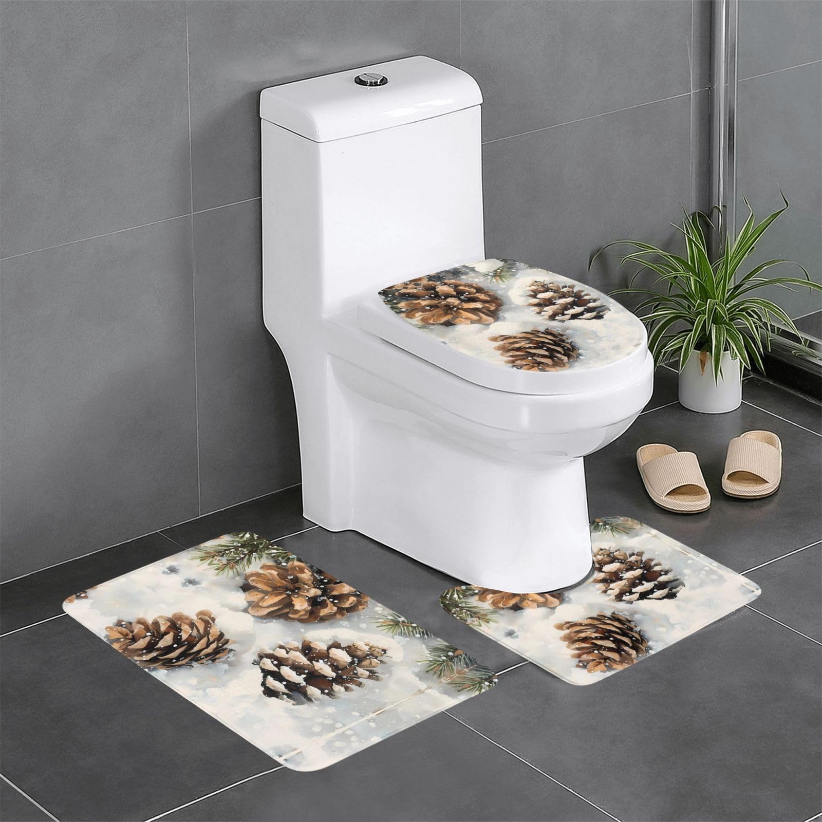 Tapis de salle de bain antidérapants WHJDPP anti-glisse pour carrelage humide