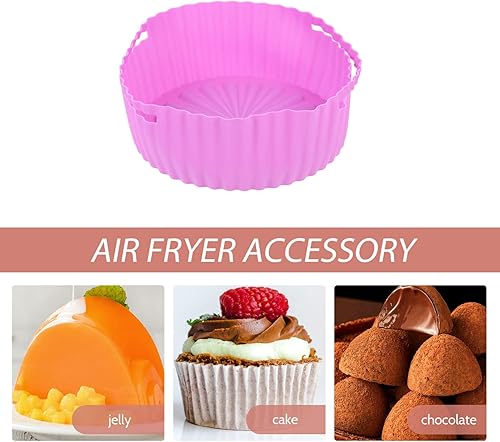 Miniatura 5 de Bandeja de freidora de aire, papel pergamino, freidora de aire, cesta de silicona, freidora de aire, tazón de silicona, inserto de vaporizador de