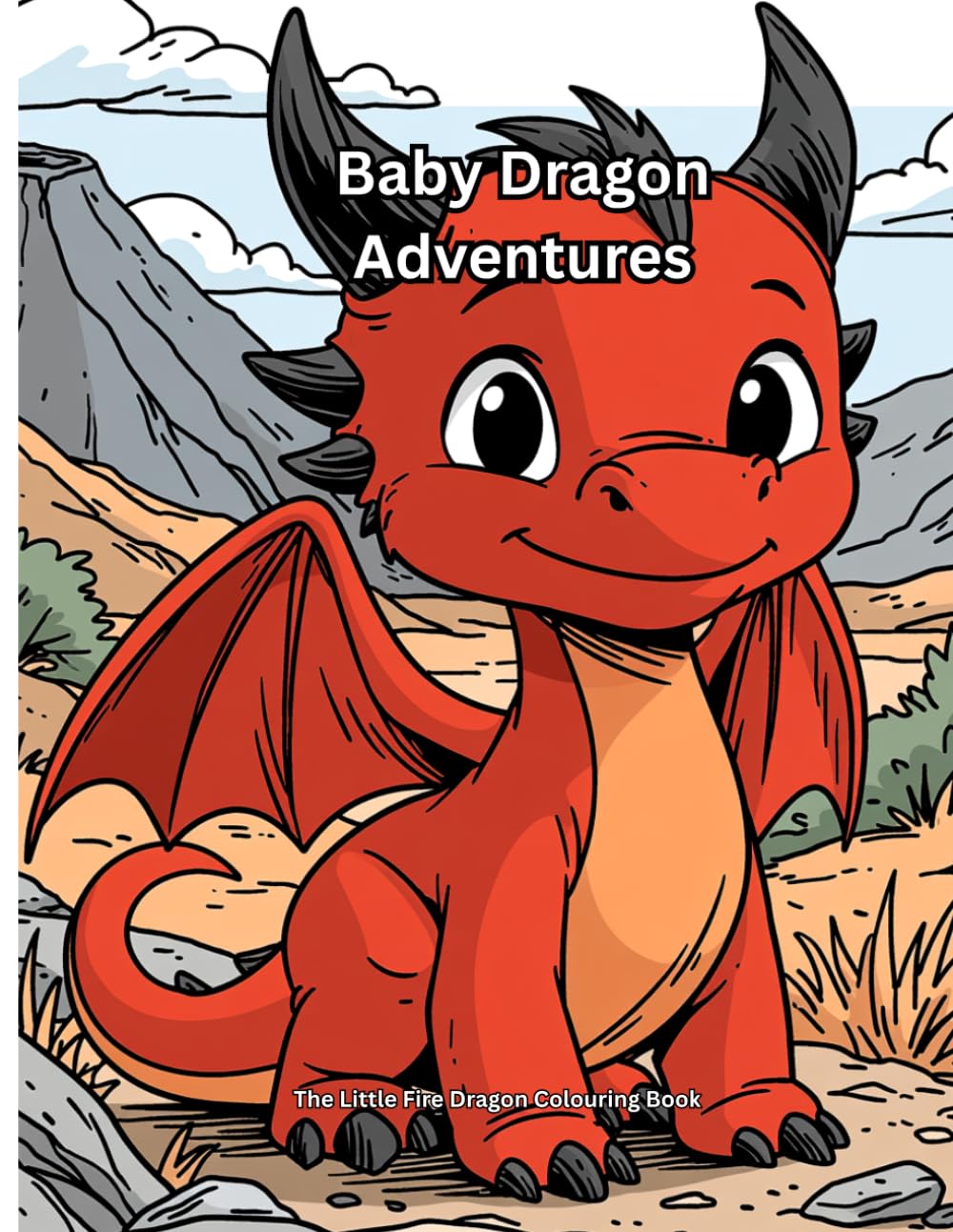 Baby Dragon Adventures: The Little Fire Dragon Colouring Book