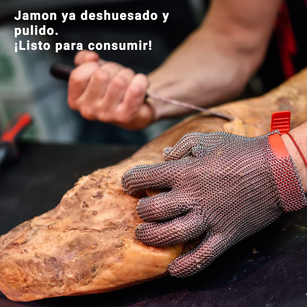Deliex delicias de Extremadura. Centro de Paleta Ibérica 50% deshuesada y pulida. Envasada al vacío. Paleta Ibérica sin hueso origen España.