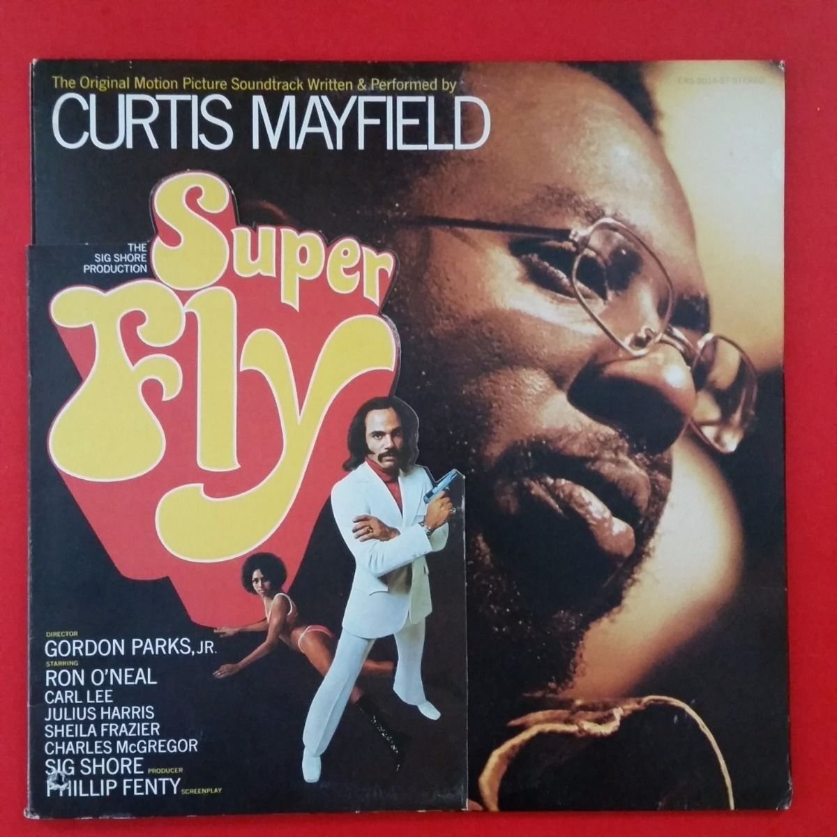 CURTIS MAYFIELD Super Fly LP Vinyl VG++ w Flap 1972 Curton CRS 8014 ST Bell
