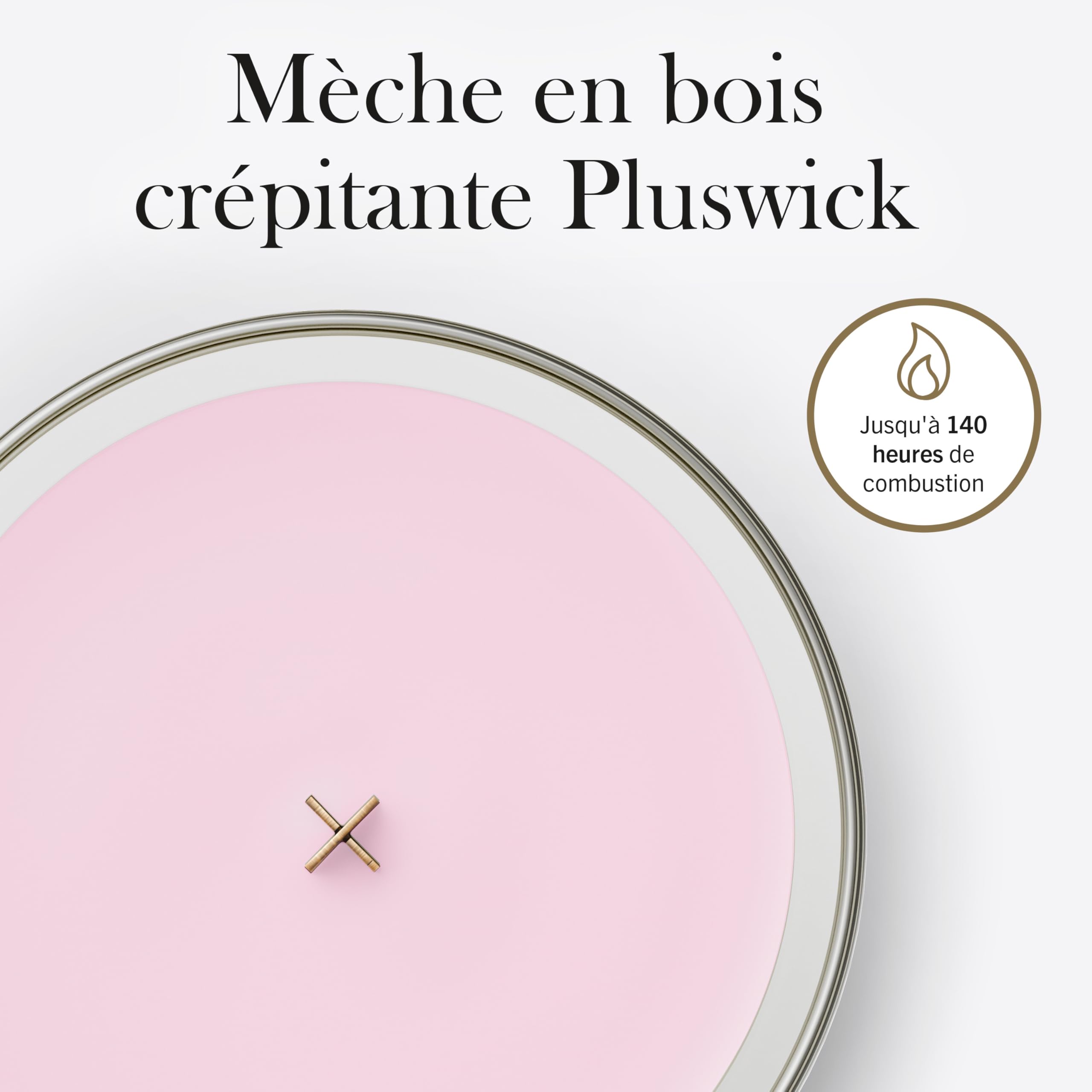 WoodWick Bougie parfumée | Grande bougie sablier | Cerise rose et vanille | Cadeaux parfaits pour femmes