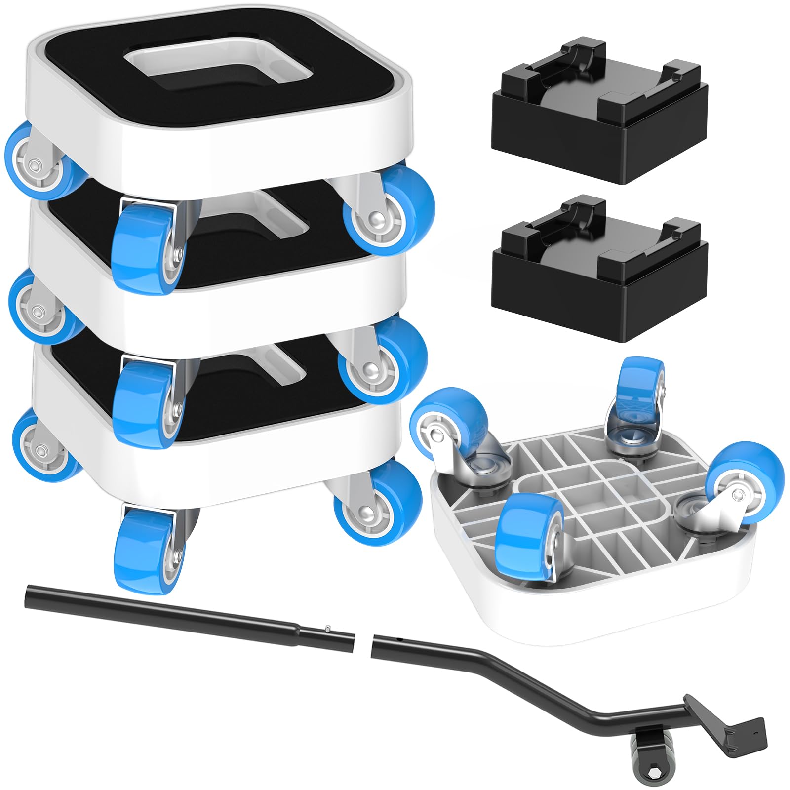 Cursori per mobili, carrello per mobili con ruote girevoli a 360°, traslochi mobili per spostare divani pesanti, letto, capacità di carico fino a 408,2 kg