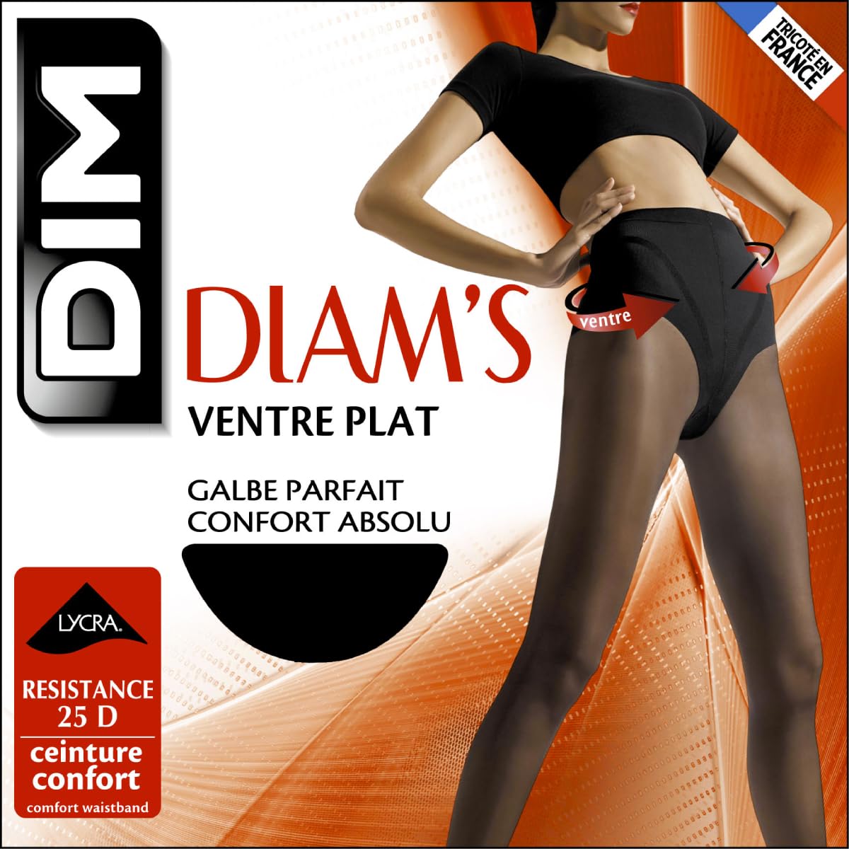 DIM Collant Femme Diam’s Ventre Plat Confort Absolu x2 | Galbant | Effet Ventre Plat | Lycra Confort