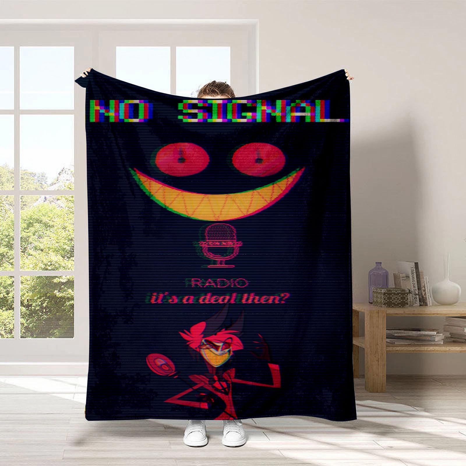 Housse de coussin décorative Zhongkaihua pour anime Hazbin Hotel - Charlie Morningstar et Vaggie imprimés - Housse de