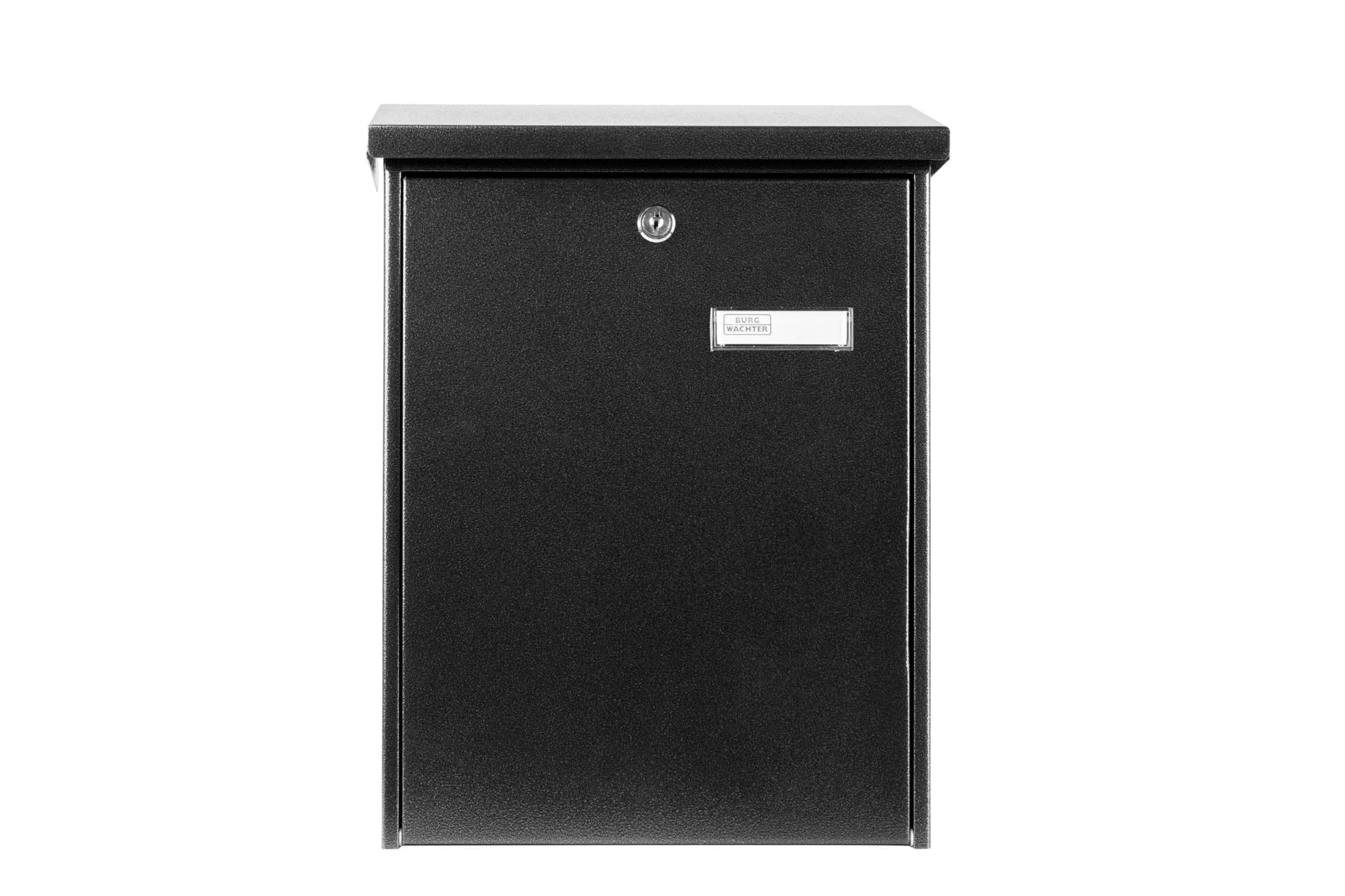 Burg-WÄCHTER Texel 5767 E - Buzón sin Compartimento para periódicos (con Placa para Nombre, Acero galvanizado, Lacado Estructural, protección contra la corrosión, Formato DIN C4, Incluye 2 Llaves y