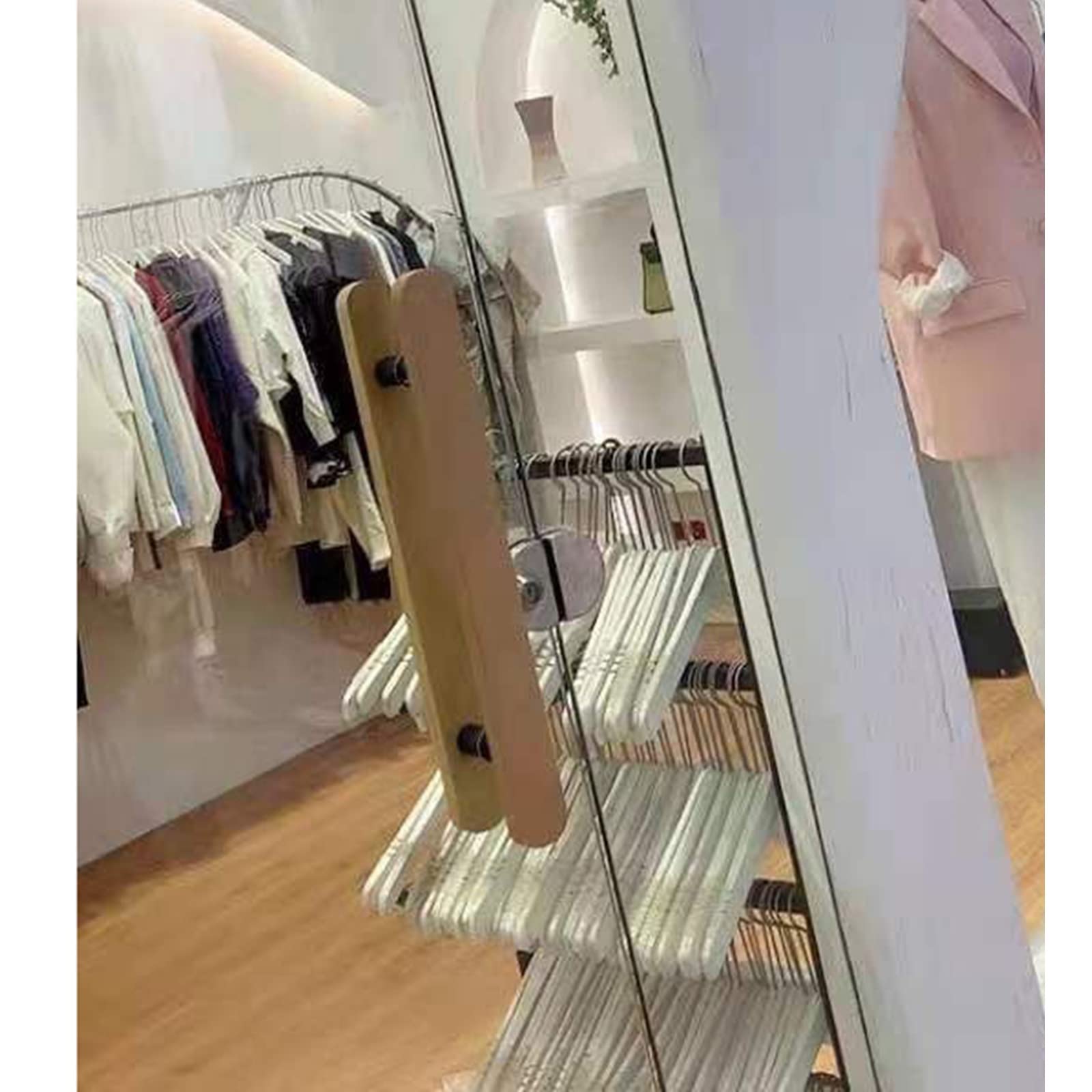 Poignée de porte coulissante en verre double face pour sécuriser l'acier