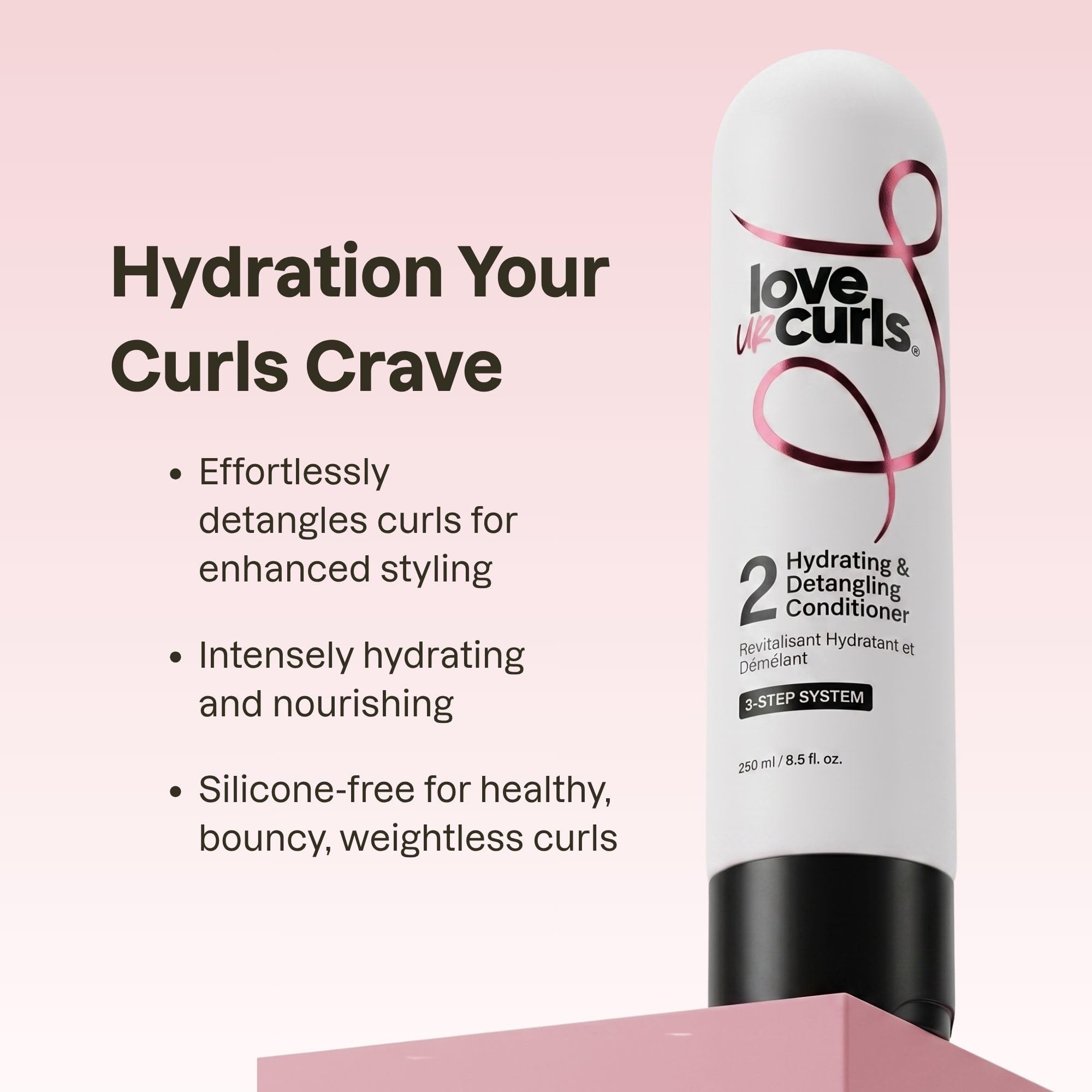 Love Ur Curls Champú y acondicionador hidratantes y detergentes para cabello rizado, ondulado o afro, vegano y sin silicona.