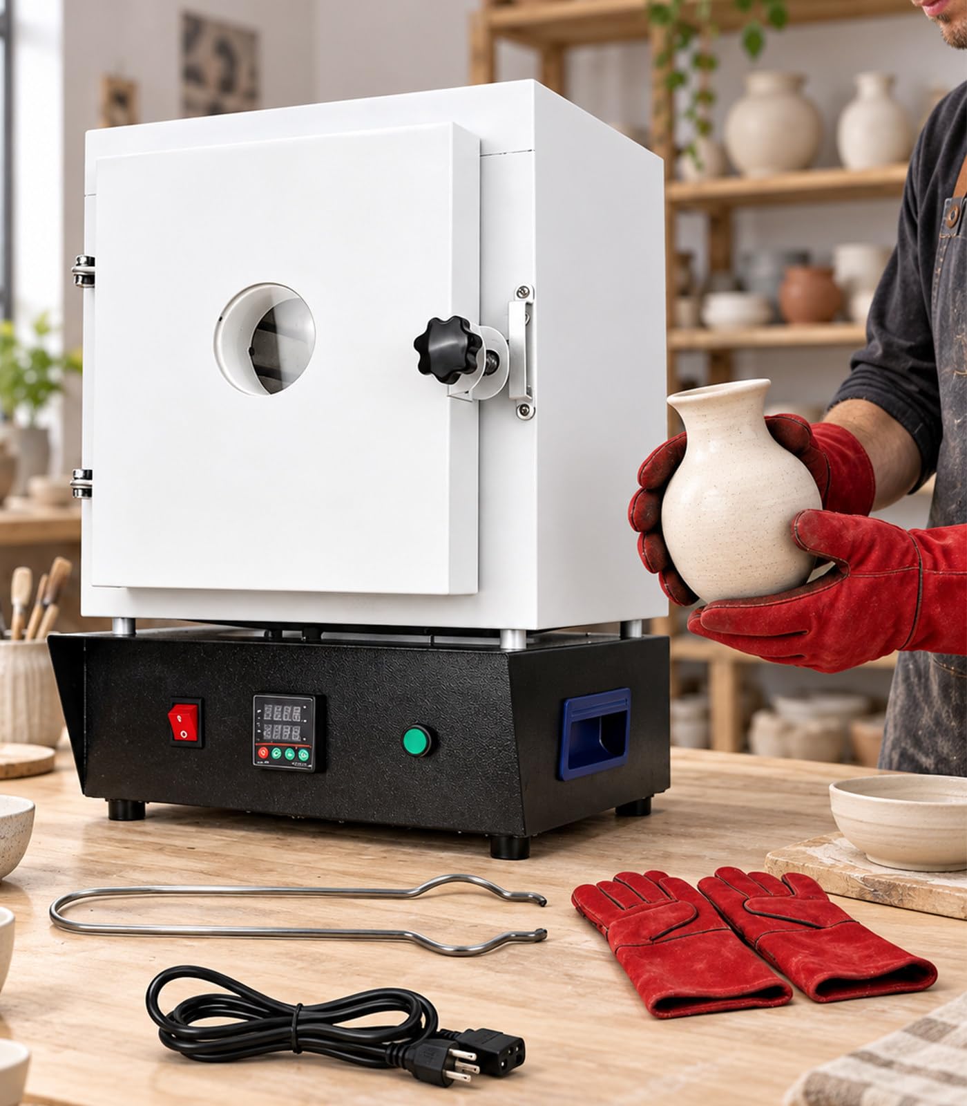 Horno de cerámica para Aficionados (1150 °C) 220V