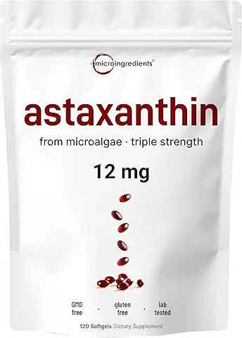 Astaxanthin 12mg, 120 Softgels