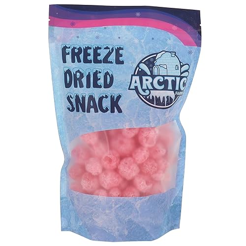 Arctic Farms Caramelos liofilizados de caramelo Jollies de 3.5 onzas empaquetados y en caja (fresa, paquete de 1)