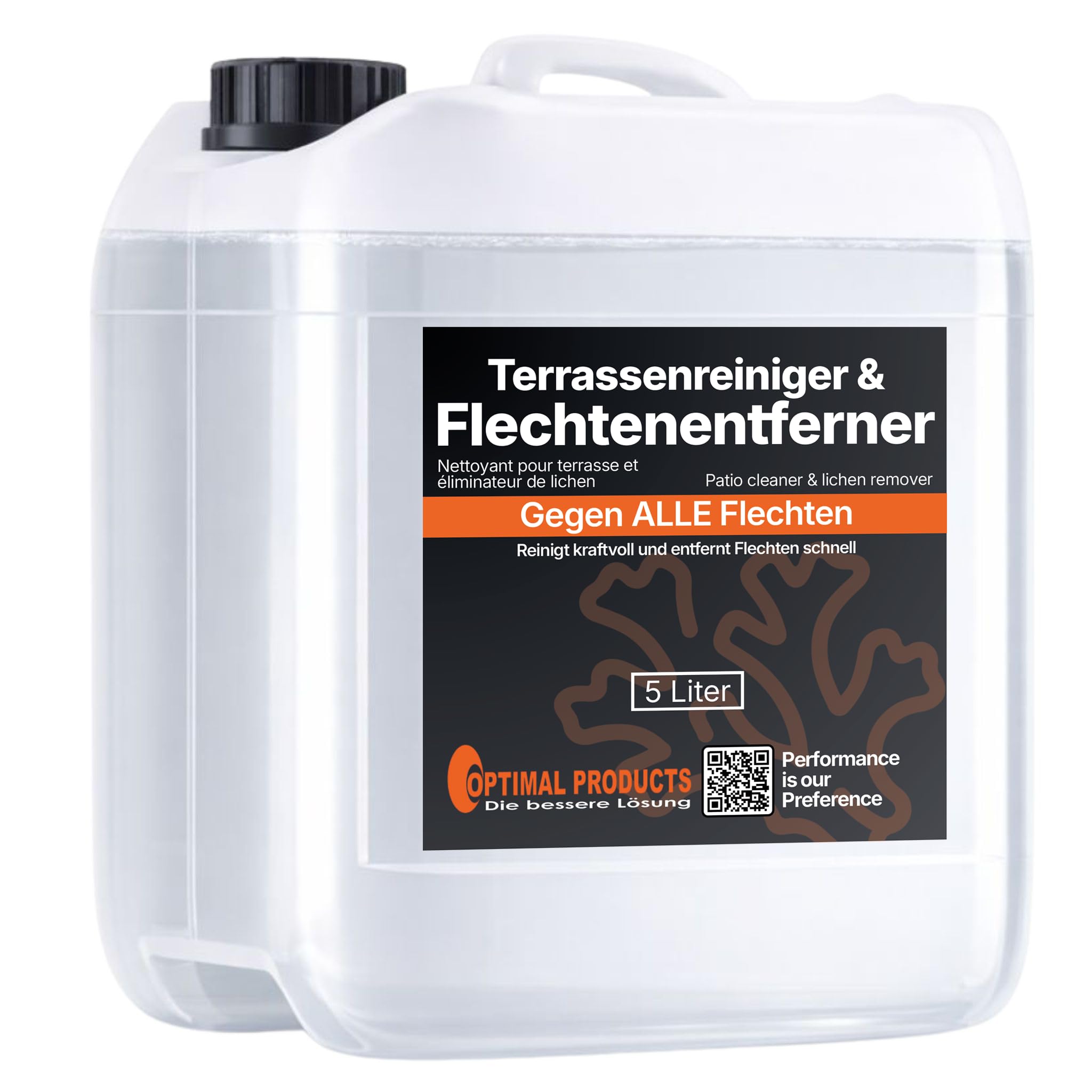 Optimal Products Flechtenentferner Pflastersteine I Effizienter Ölfleckenentferner für Pflastersteine 5L
