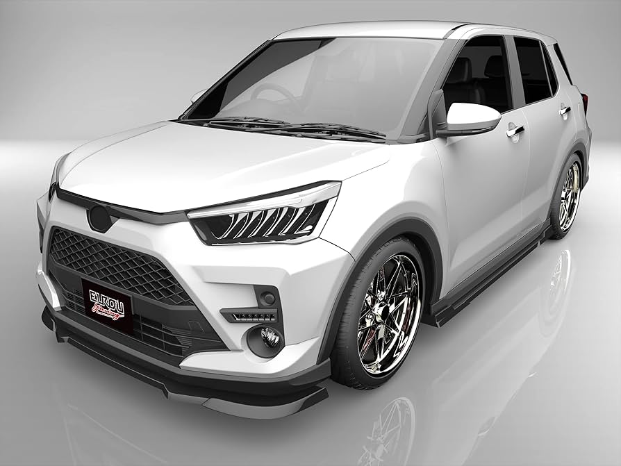 ピーマンページ　トヨタ　ライズ　A201A サイドスポイラーセット Amazon | ライズ A201A A200 A210A A202A フロントアンダー