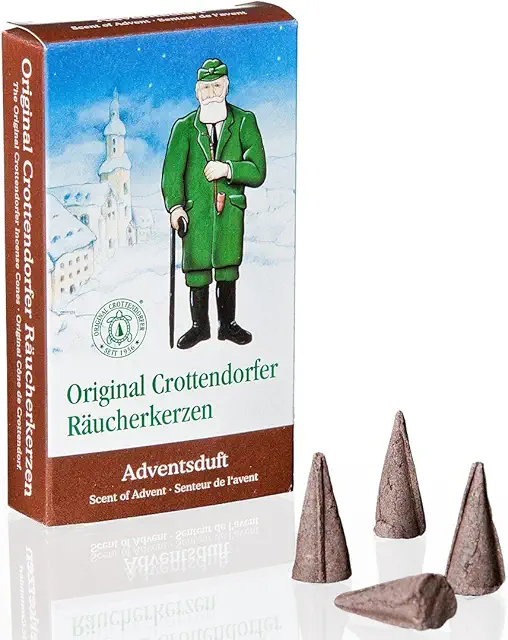 Crottendorfer 1015 Original Incense Cones Advent Scent Pack of 24 Size M - Wierook Kegels