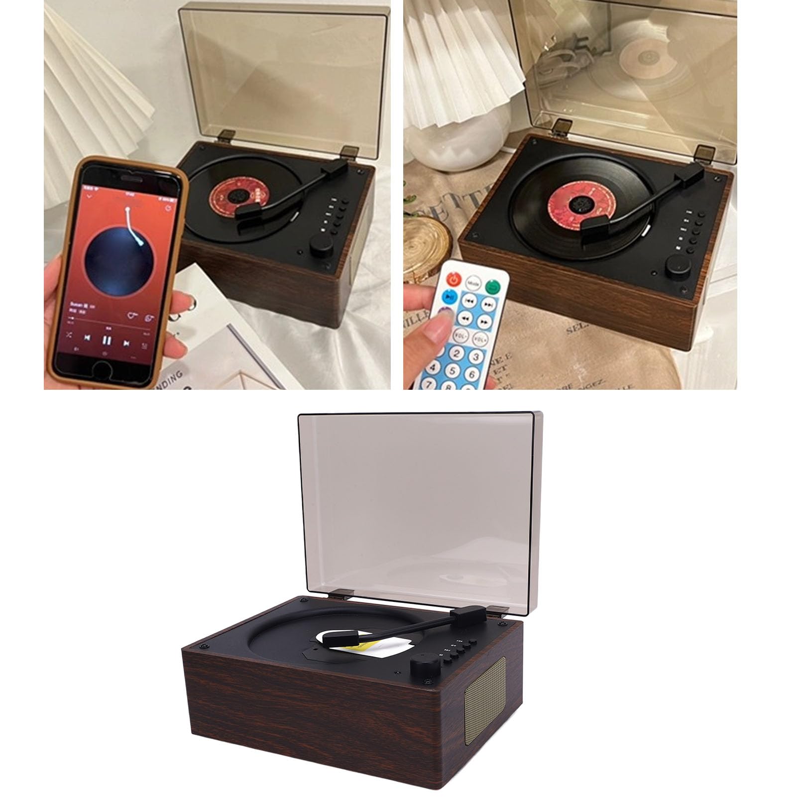 Przenośny Odtwarzacz CD, Retro CD Bluetooth Odtwarzacz z Podwójnymi Głośnikami HiFi, Odtwarzacz CD z Głośnikami do Domu, obsługą CD, CD R i CD RW, Odtwarzanie Dysku Flash (Kolor