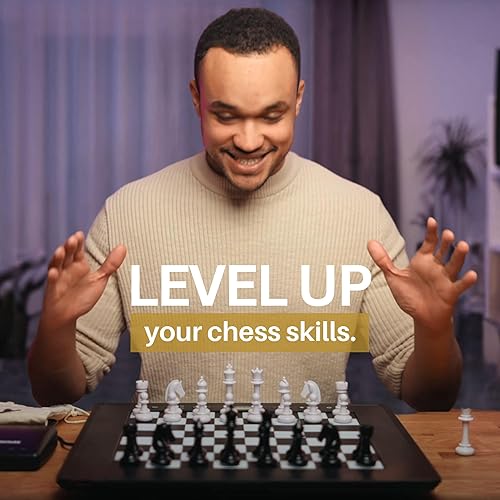 Miniatura 2 de Millennium Ordenador electrónico de tablero de ajedrez - The King Competition. Tablero electrónico del sensor de presión con piezas. MIL831