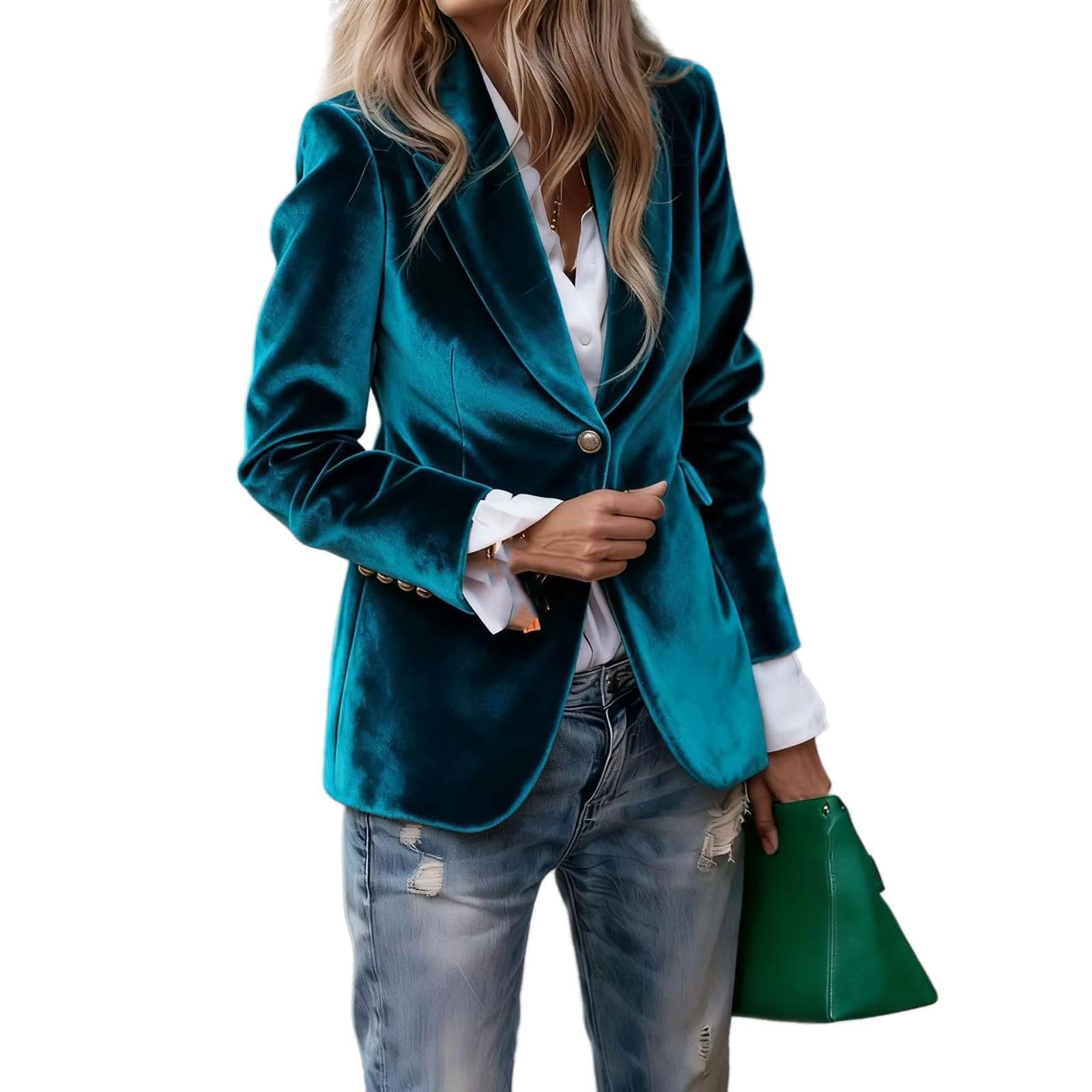 GUOYUXIAO Giacca Slim da Ufficio, Outerwear Quotidiano Casual per Professionalità