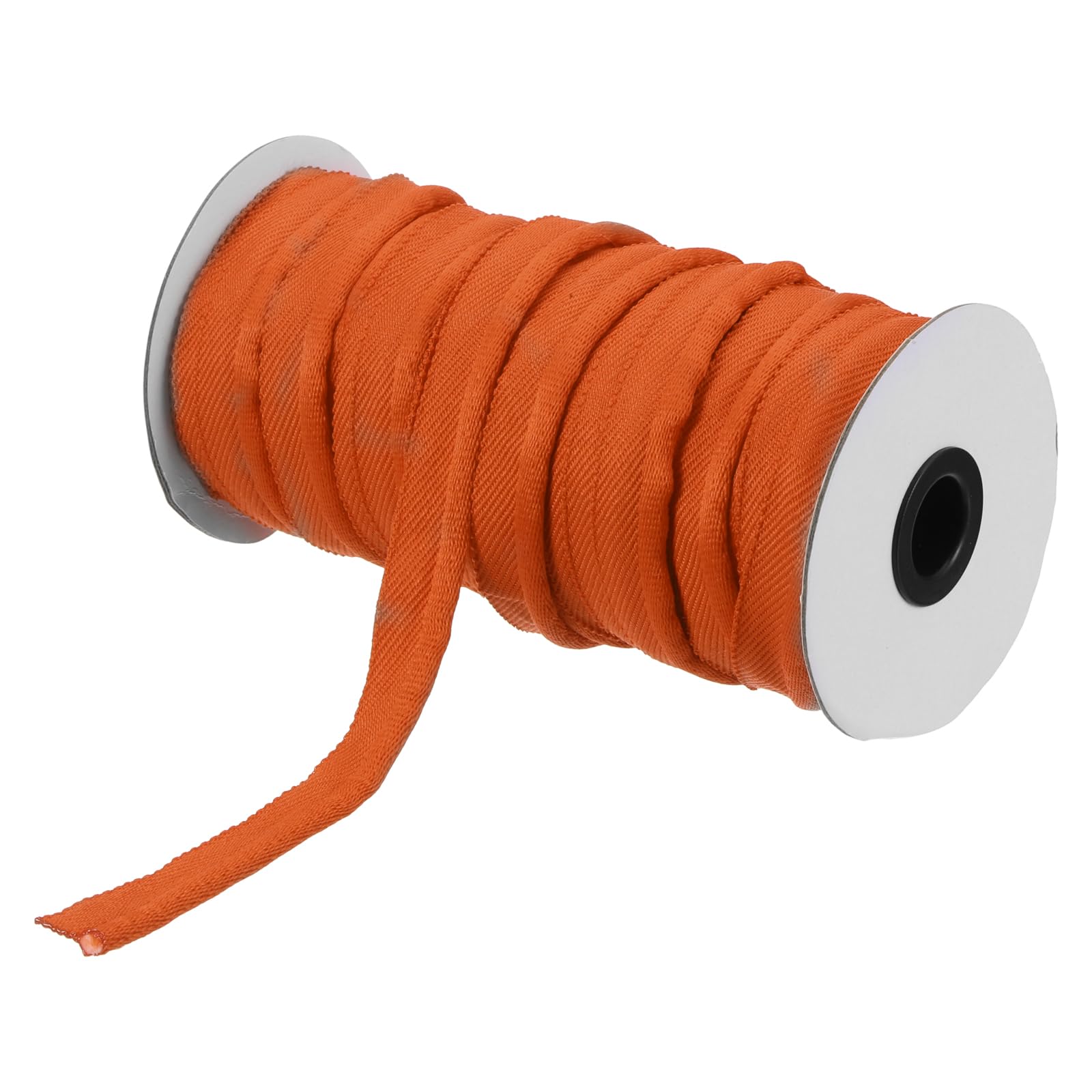 Ruban passepoil orange 18m pour border les coussins et rideaux