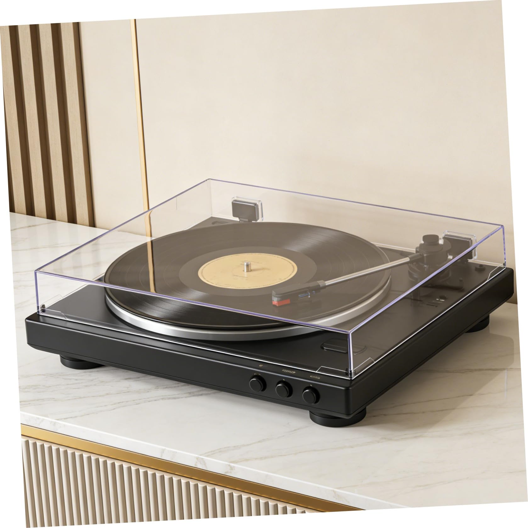 Coperchio antipolvere in acrilico per - Copertura protettiva trasparente per stereo domestico 16,2x13,2x2,4 pollici