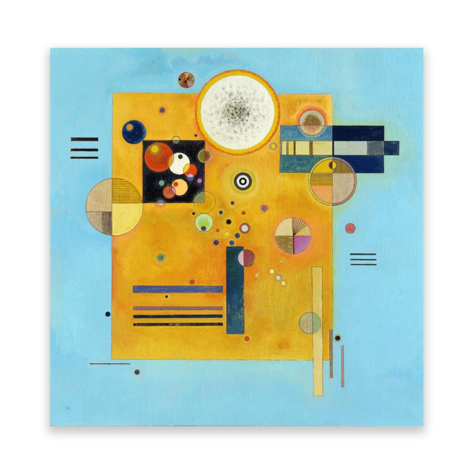 Lz6j8c9 Frameless Soft Pressure ​By Wassily Kandinsky Famous Paintings On Canvas- Reproduction Of Famous Painting- Canvas Prints For Living Room Decoration 40X40cm