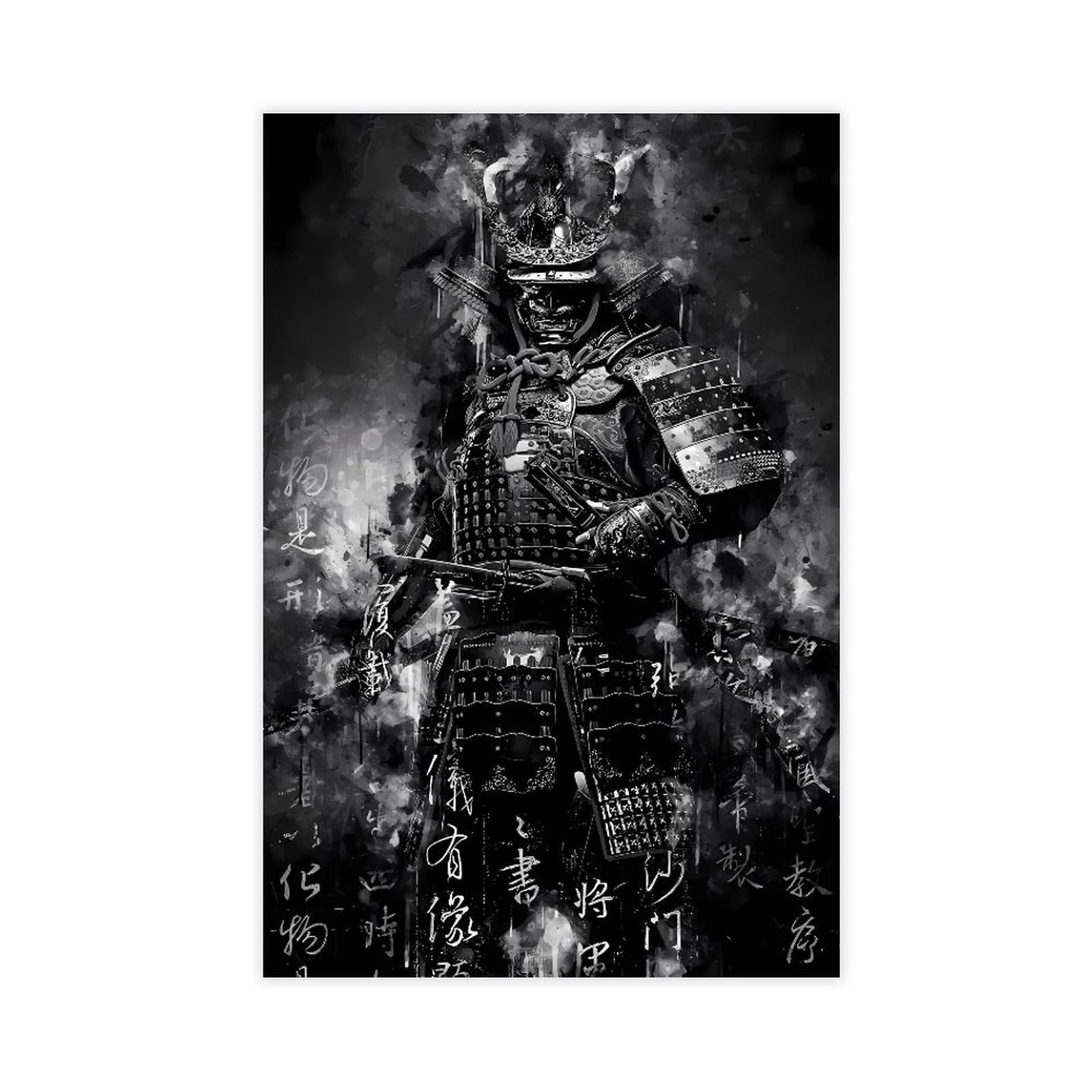 Qnvjqkdsi Unframe Japanese Samurai Art (12) Canvas Poster Wall Art Decor Print Picture Paintings For Living Room Bedroom Decoration 8" L X 12" W