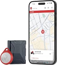 Trackting ONE – Anti-Diebstahl GPS Gerät für Auto & Motorrad | GPS Tracker für Autos, Motorräder, Fahrzeuge | integrierte SIM (4G/2G) – ABO erforderlich | Keine Verkabelung, Lange Batterielaufzeit