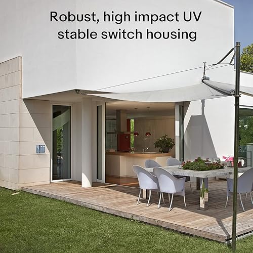 Miniatura 3 de NineLeaf 1PK IP66 Interruptor impermeable, SPDT Interruptor de tiro doble de un solo polo, interruptor de luz dual de 2 vías para jardín al aire