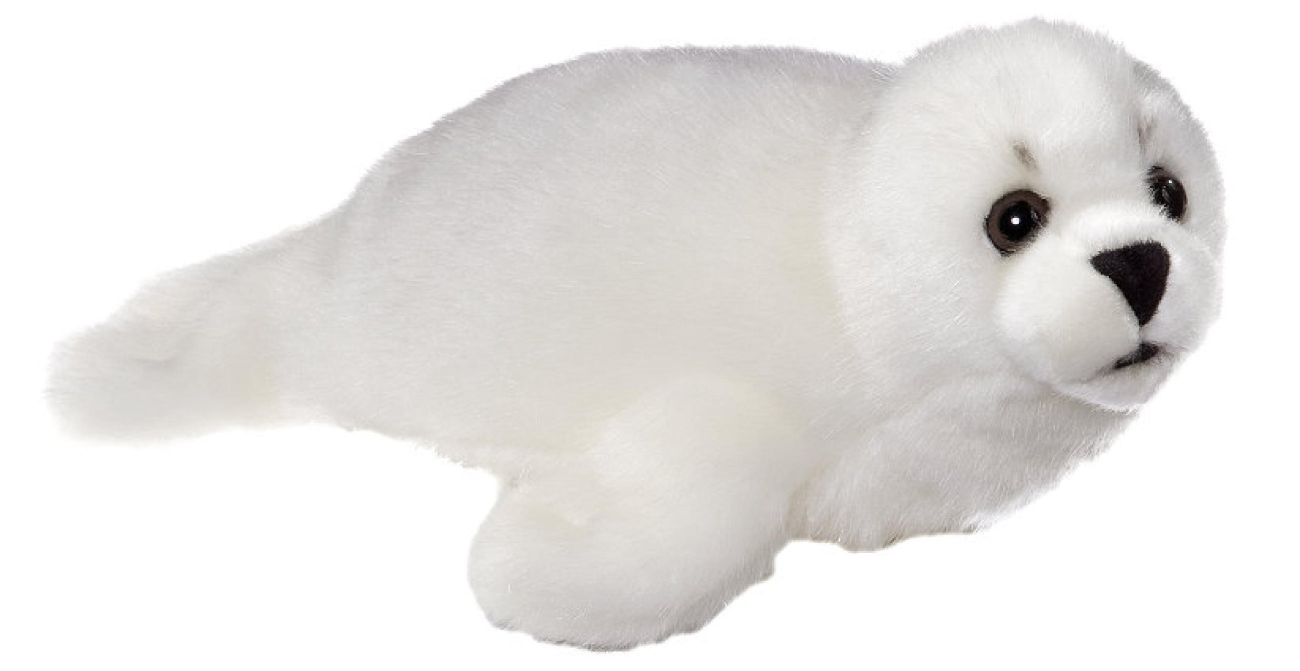 Heunec 2045406 244474 - Plüschtier - Softissimo Classics Baby Robbe, 28 cm, Weiß