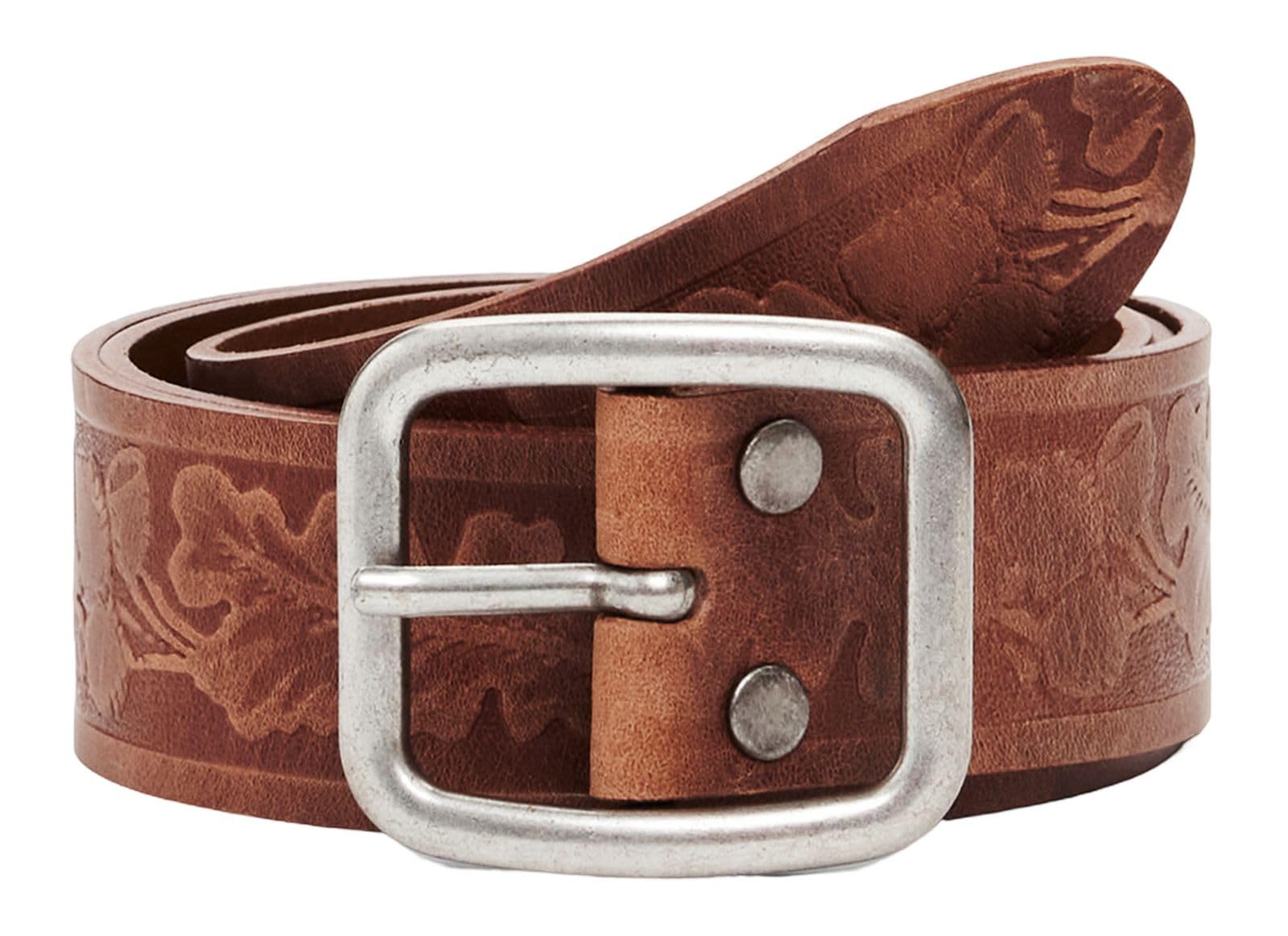 BELT_ENGRAVED MOT, 6064 LEATHER WEST, 85