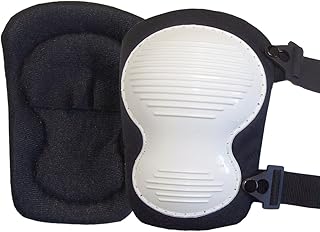 Impacto 82600000000 Knee Pad Plastic Hard Cap, Black/White