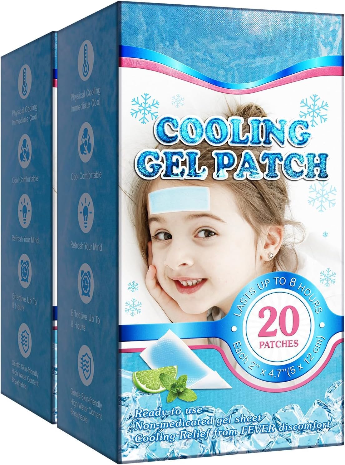 20 Pack Cooling Patches for Migraine & Headache, Outdoor Sports Heat Relief — Amazon image 9