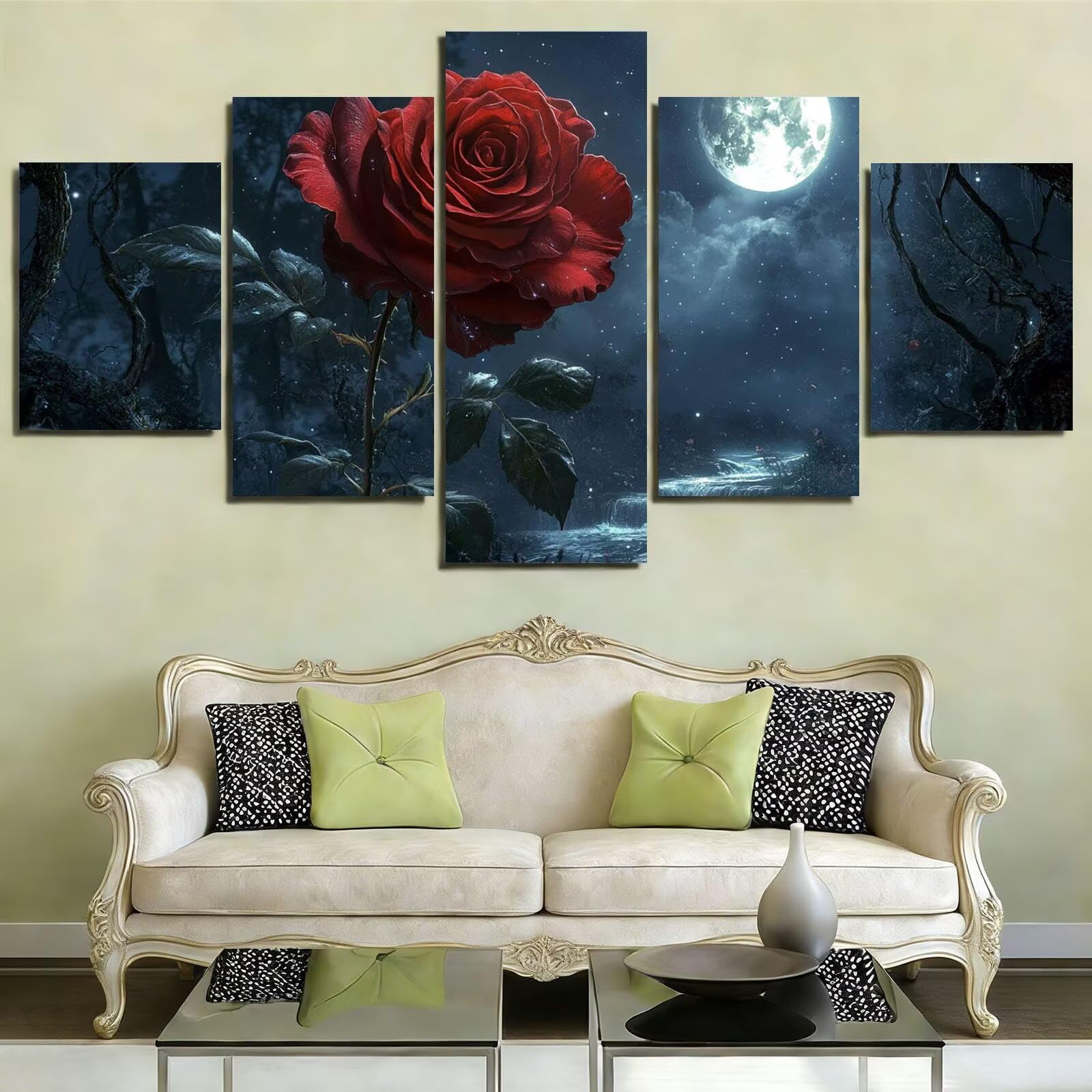5 sztuk malowanie diamentami pełny zestaw, 5D malarstwo diamentowe dla dorosłych, kwadratowe różowe kwadraty, 100 x 200 cm duży obraz diamentowy 5 paneli kwiaty DIY dekoracja ścienna dom S0U-125