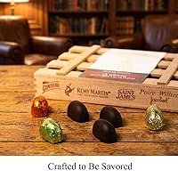 Vista 6 de Andy Anand - Botellas europeas de chocolate negro rellenas con 18 licor de estante superior