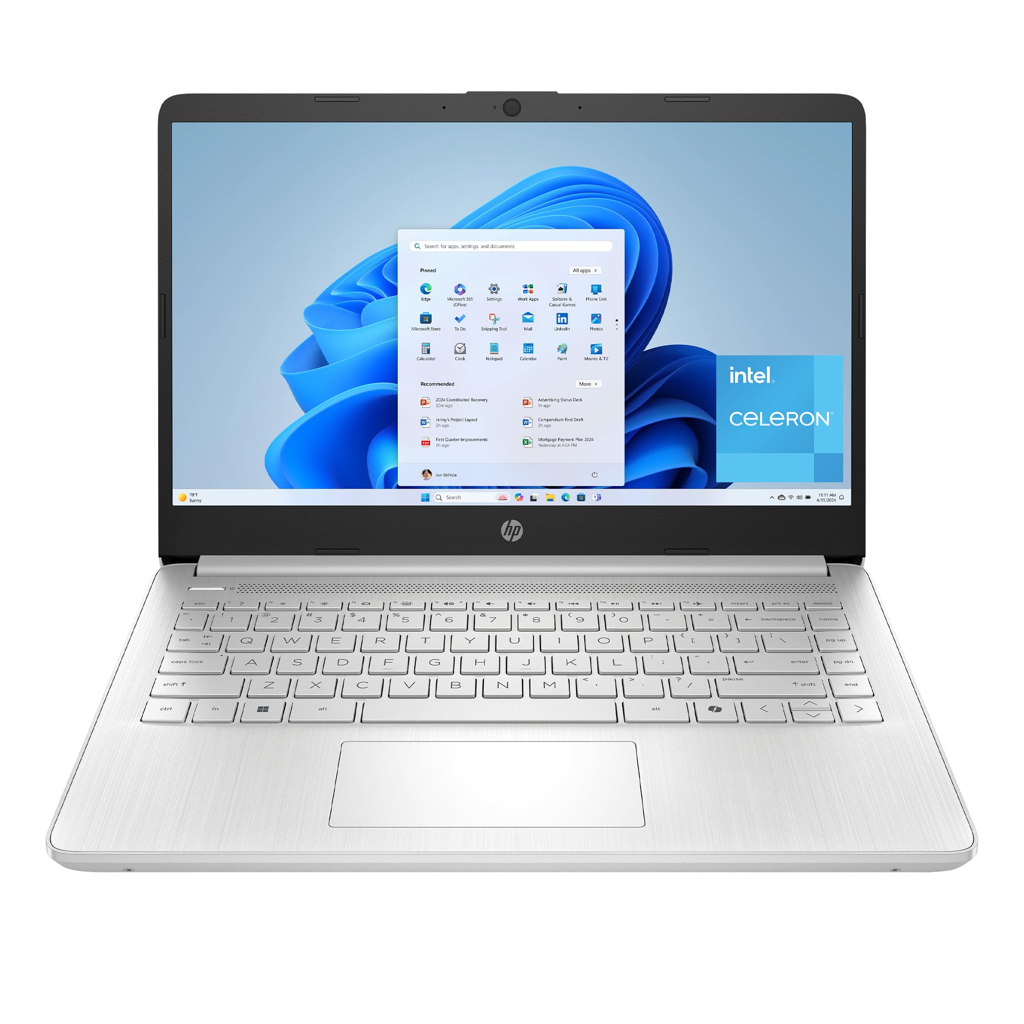 Amazon.com: HP 14 inch Laptop, HD Touchscreen Display, Intel