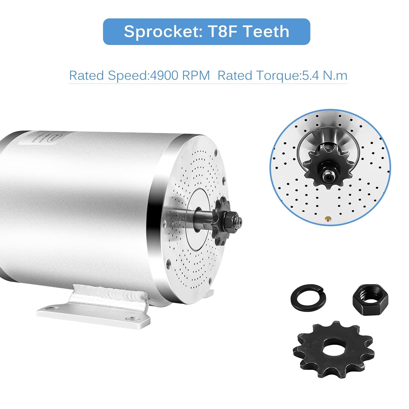 Buy Electric Brushless DC Motor Kit 72V 3000W 4900RPM High Speed