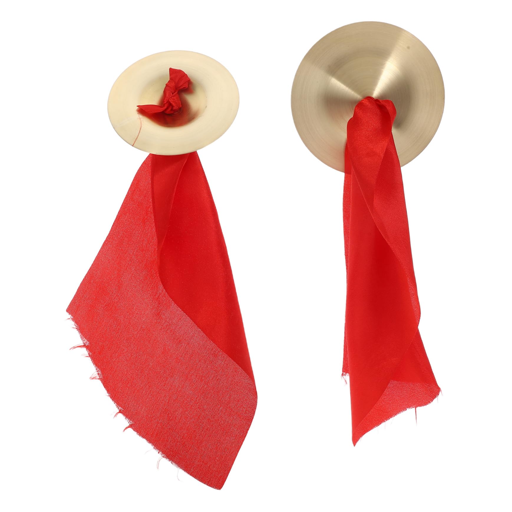 BESPORTBLE 1 Pair Metal Finger Cymbals for Elegant Percussion Instrument Lightweight Easy to Carry for Belly Dancing Musical Performances Durable Metal Construction