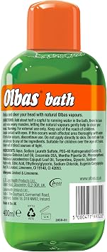 Olbas Bath 400ml – Aromatic Bath Soak for Relaxing Bath Time Comfort & Refreshing Vapours (Pack of 2)