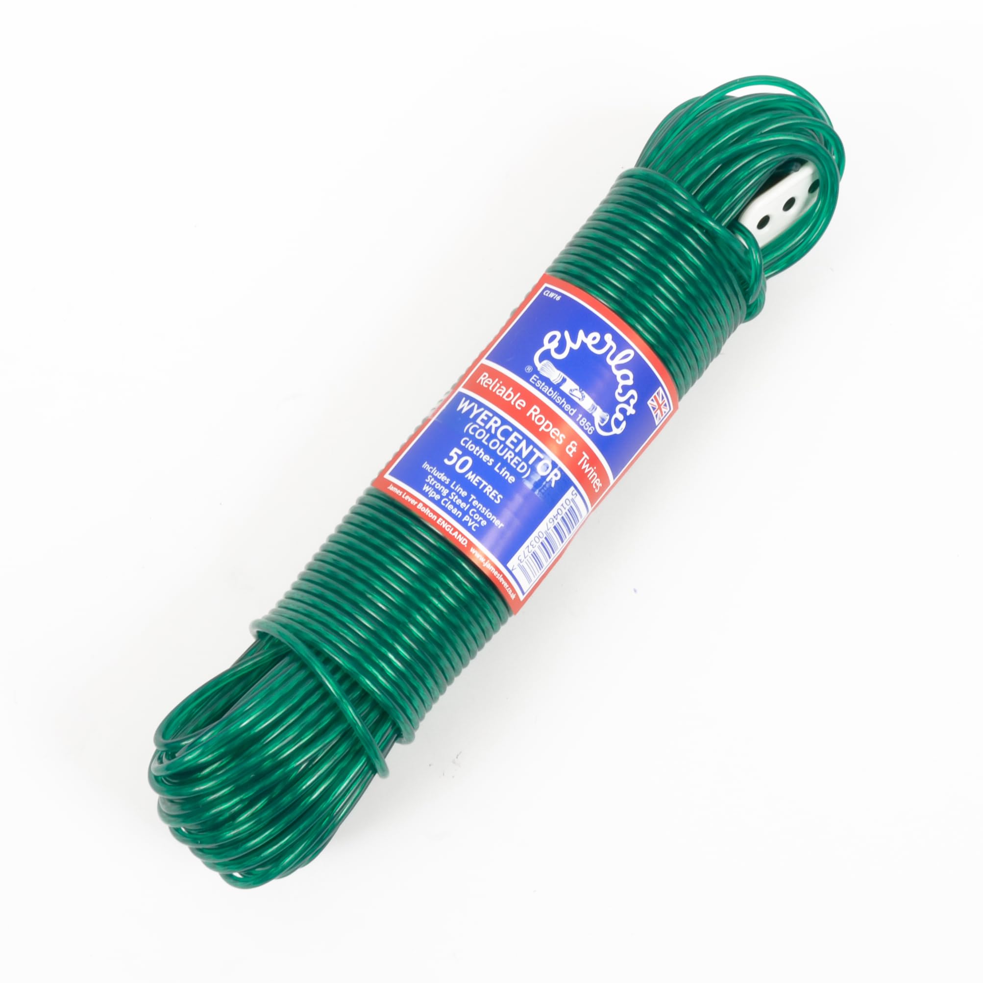 200M - WYERCENTOR STEEL CORE COLOURED CLOTHES LINE (GREEN)